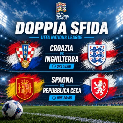 Gli eventi sportivi proiettati saranno: Croazia vs Inghilterra e Spagna vs Repubblica Ceca